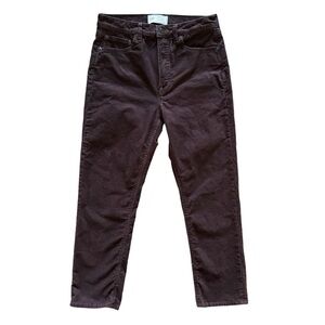 Gap corduroy pants women’s brown vintage slim size 29 sz 8 Short preppy S534